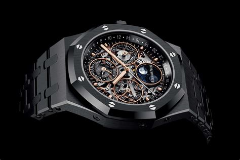 all black audemars piguet royal oak|Audemars Piguet royal oak openworked.